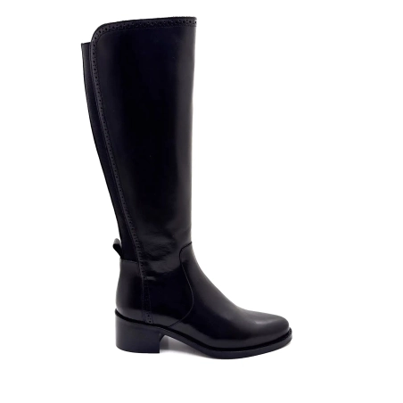 Myma 8505 Svart Läder Ivoire Chaussures