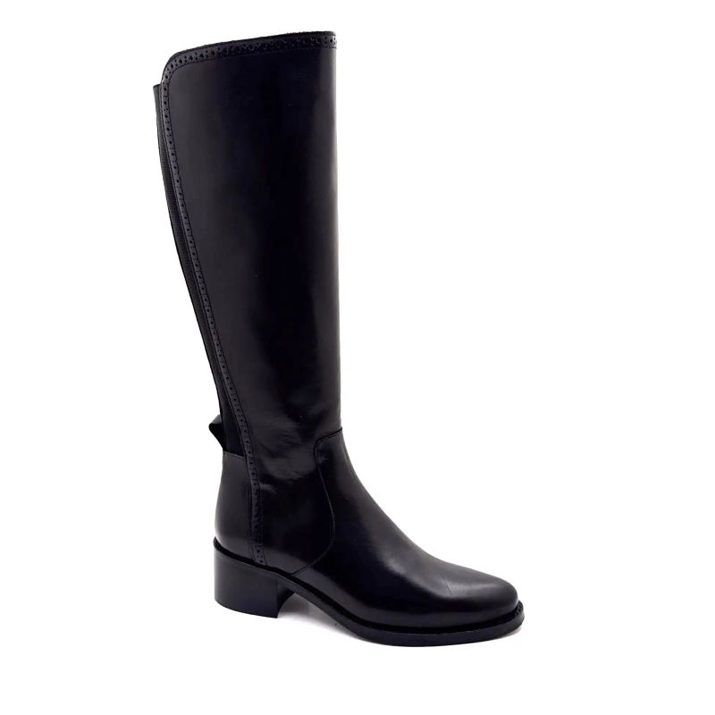 Myma 8505 Pelle Nera Ivoire Chaussures