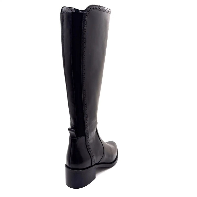 Myma 8505 Svart Läder Ivoire Chaussures