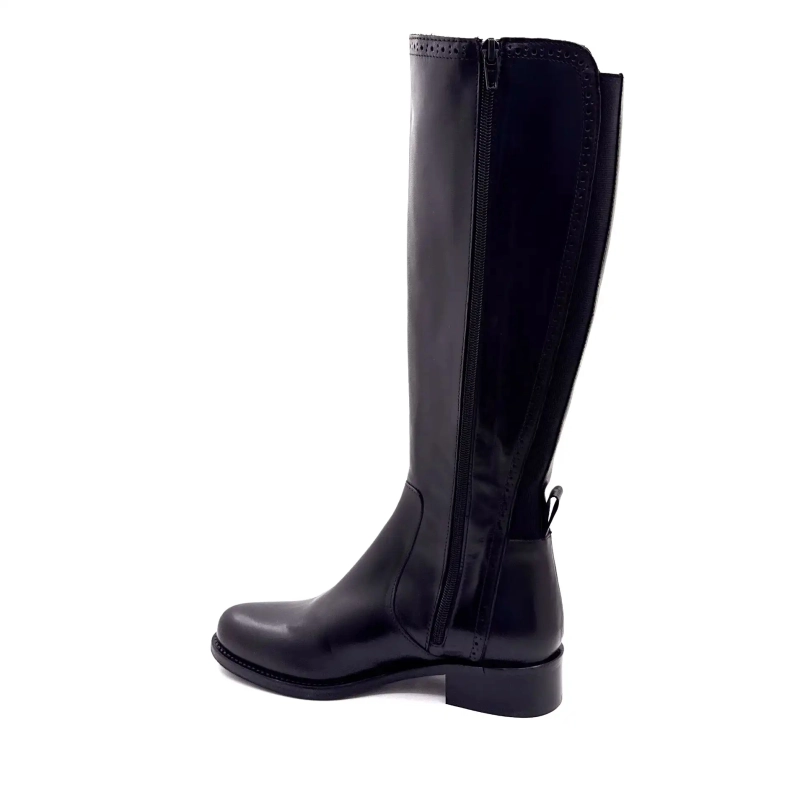 Myma 8503 Czarna skóra Ivoire Chaussures