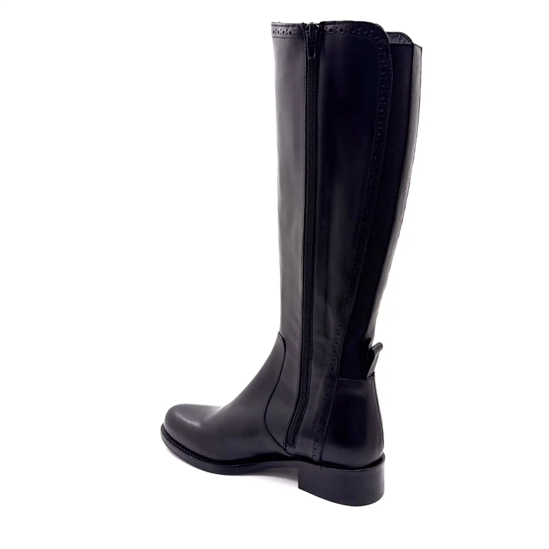 Myma 8503 Svart Läder Ivoire Chaussures