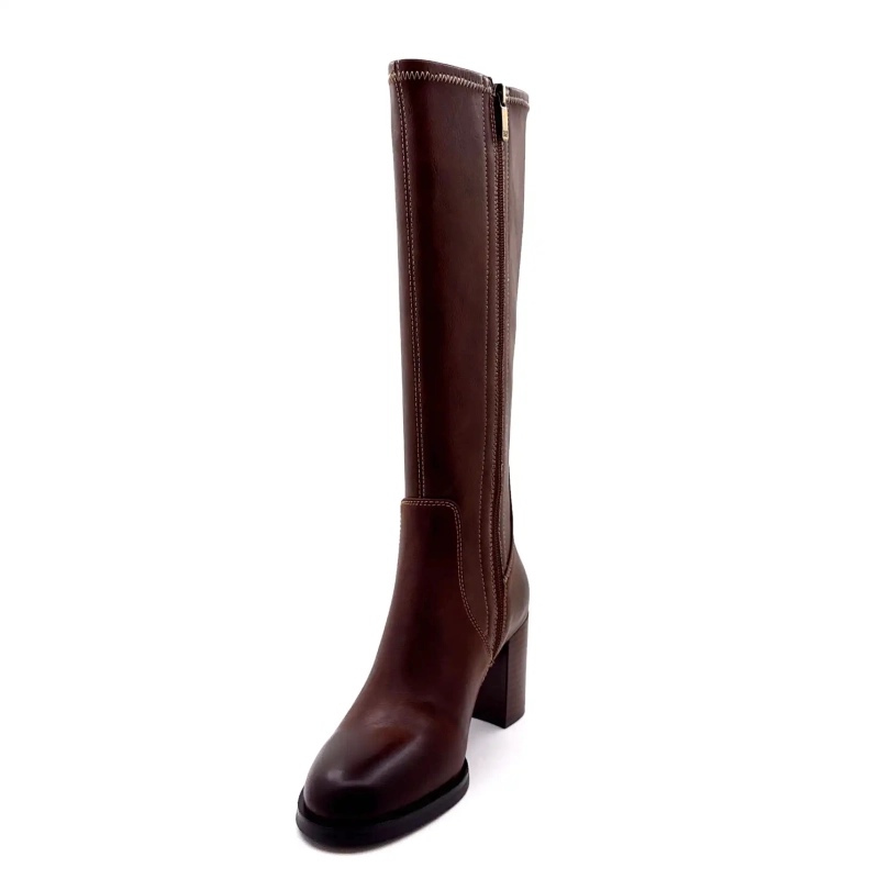 Regarde Le Ciel Matilde 04 Brunt Læder Ivoire Chaussures