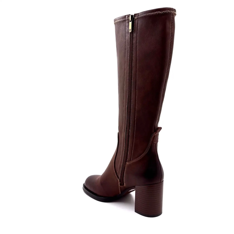 Regarde Le Ciel Matilde 04 Brunt Læder Ivoire Chaussures