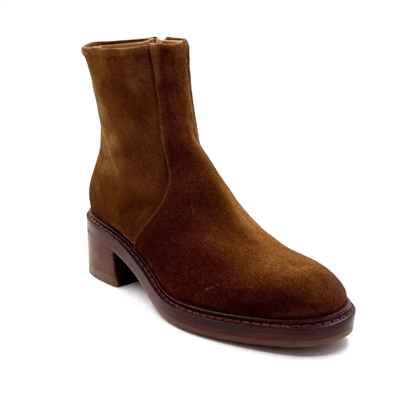 Triver Flight 780.14 Brun Ruskind Ivoire Chaussures