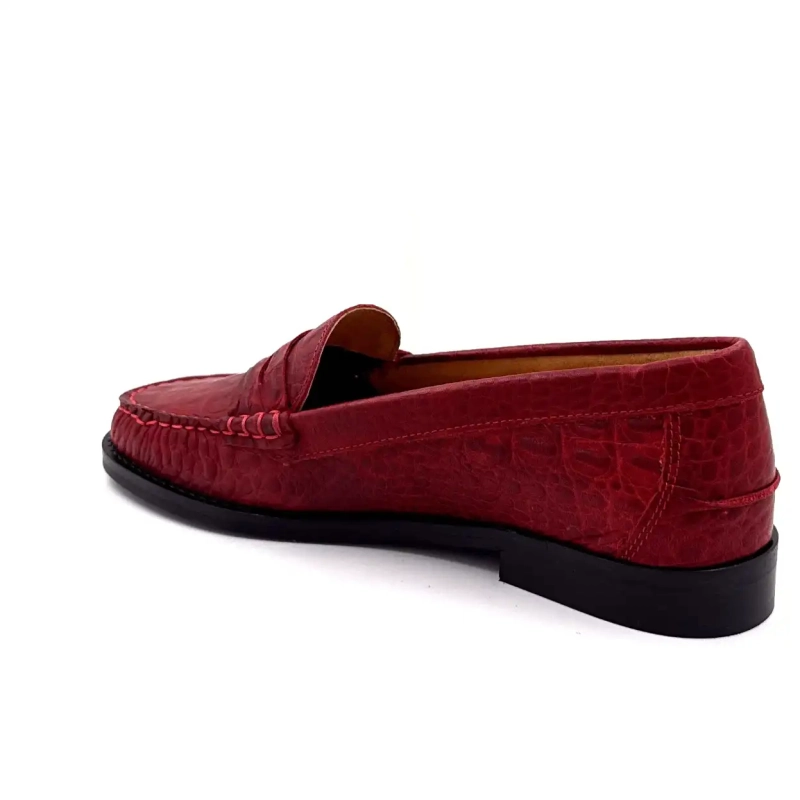 Ivoire 13373 Red Coconut Leather Ivoire Chaussures