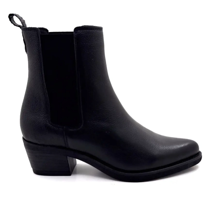 Piele granulată neagră Ivoire 090003 Ivoire Chaussures