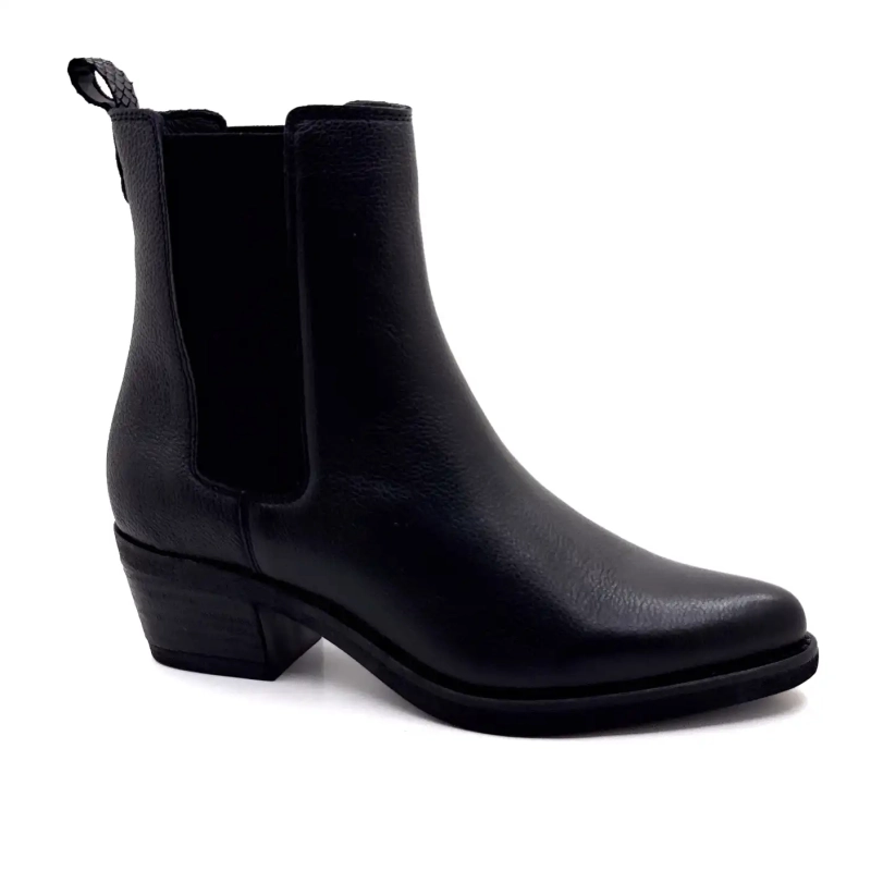 Ivoire 090003 Μαύρο Δέρμα με Σαγρέ Κοκκώδη Υφή Ivoire Chaussures