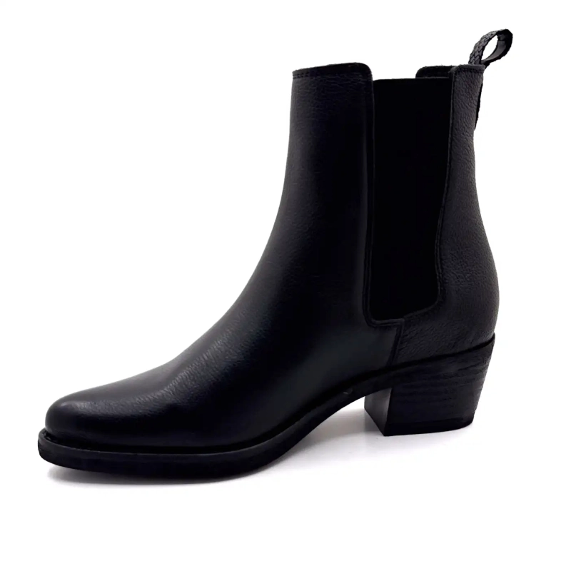 Ivoire 090003 Black Grained Leather Ivoire Chaussures