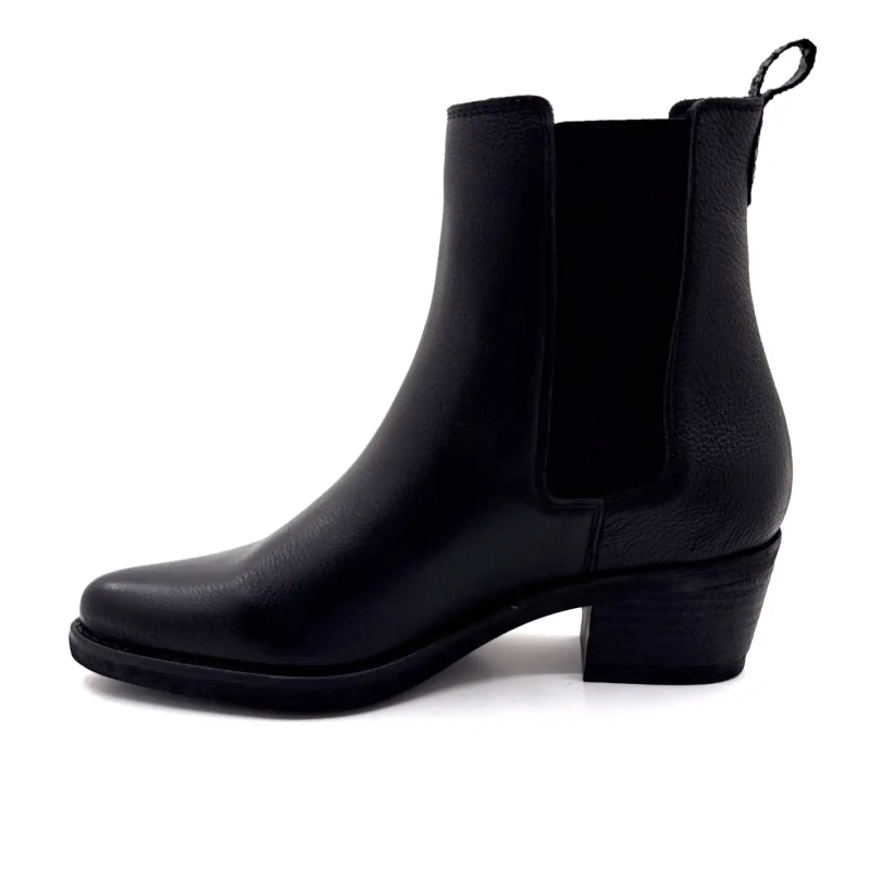 Ivoire 090003 Black Grained Leather Ivoire Chaussures