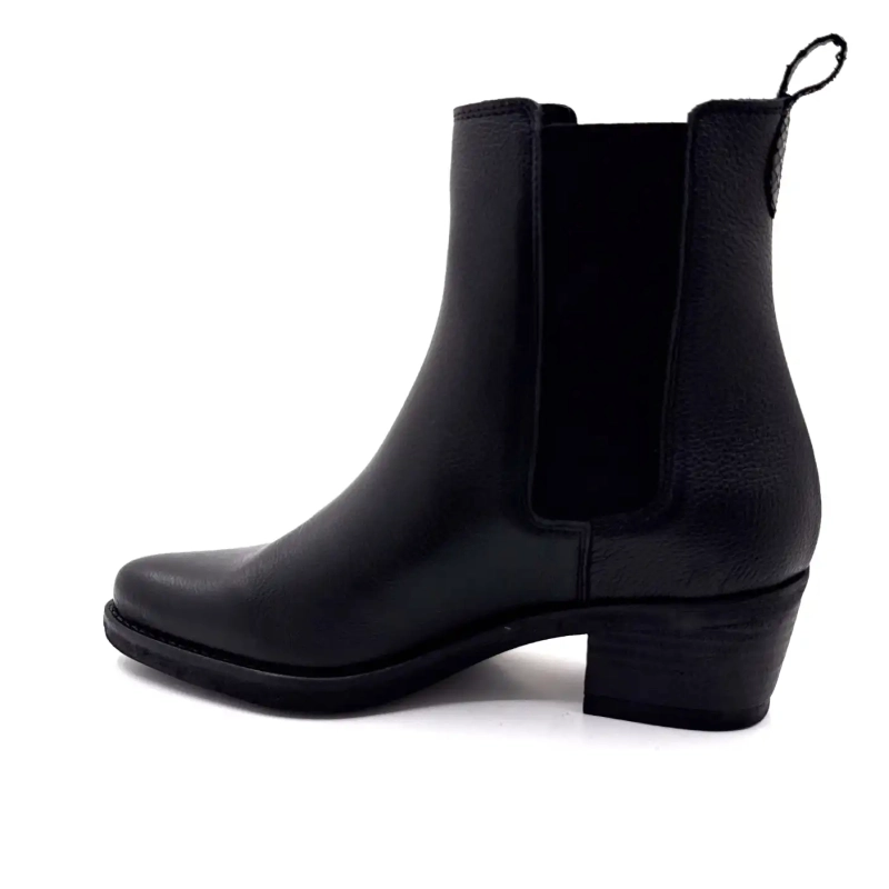 Ivoire 090003 Μαύρο Δέρμα με Σαγρέ Κοκκώδη Υφή Ivoire Chaussures