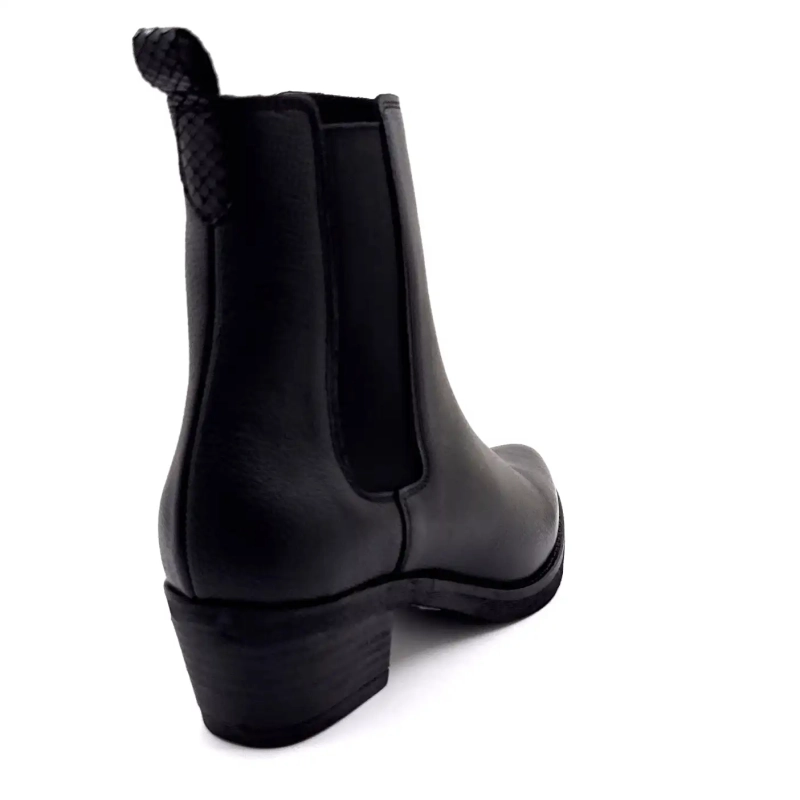 Ivoire 090003 Μαύρο Δέρμα με Σαγρέ Κοκκώδη Υφή Ivoire Chaussures