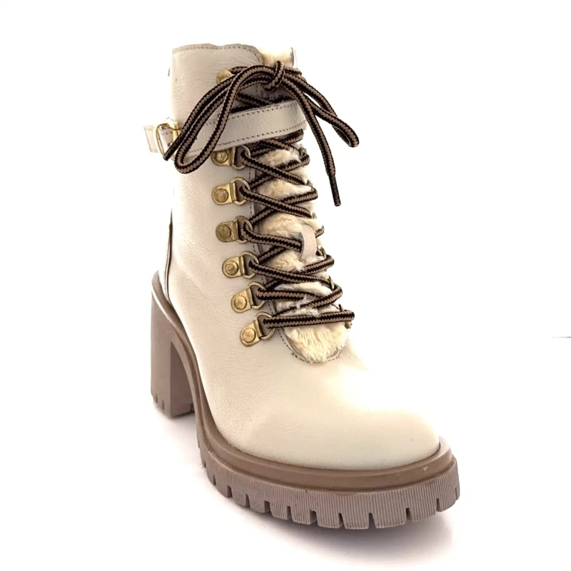 Les Tropéziennes 331070 Valentina hvitt skinn Ivoire Chaussures