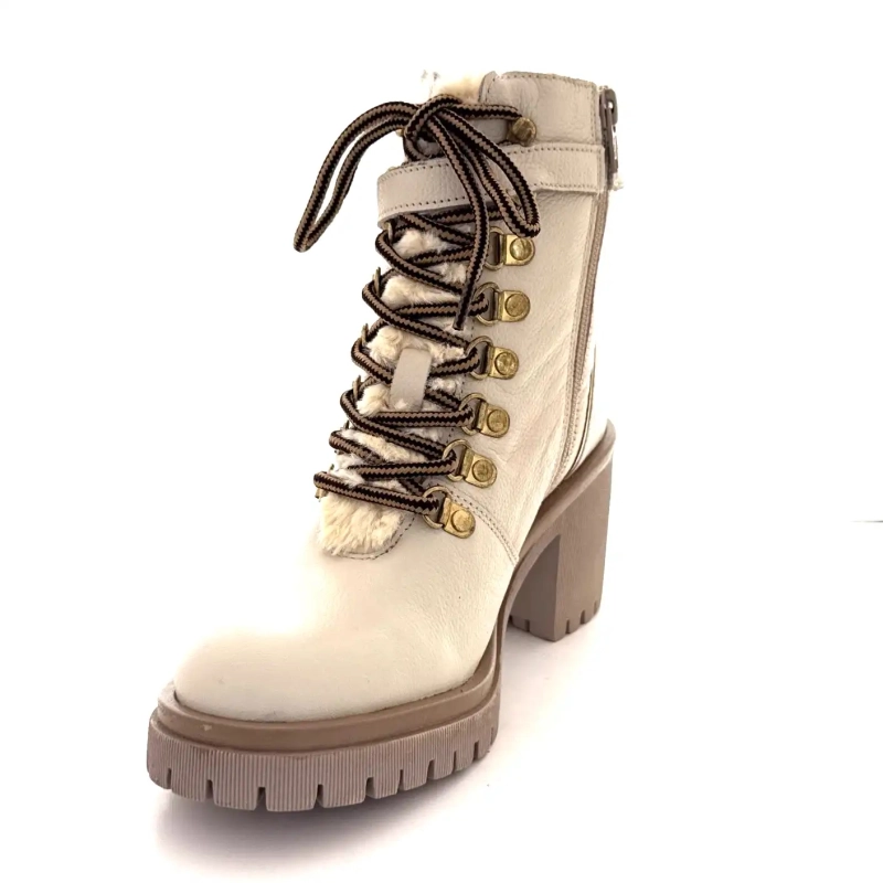 Les Tropéziennes 331070 Valentina Cuero Blanco Ivoire Chaussures