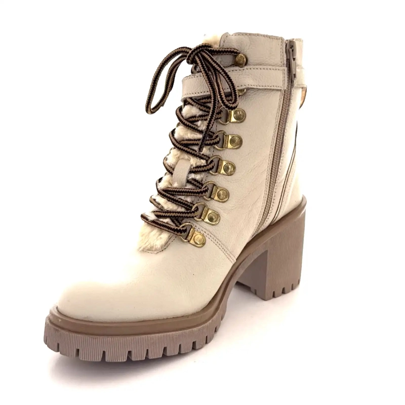 Les Tropéziennes 331070 Valentina Cuir Blanc Ivoire Chaussures