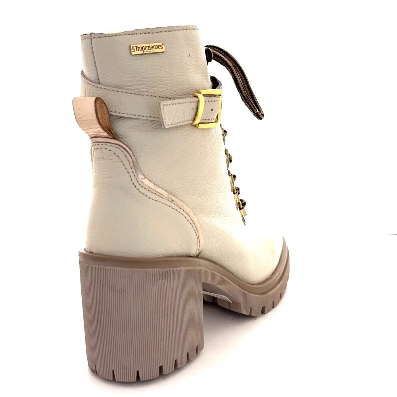 Les Tropéziennes 331070 Valentina Hvidt Læder Ivoire Chaussures