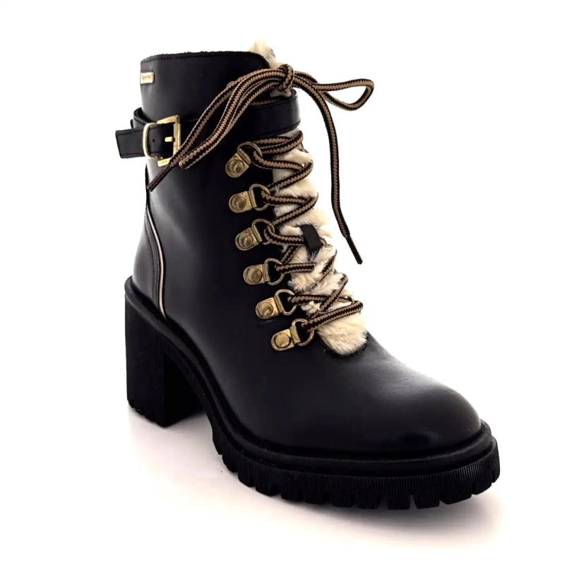 Les Tropéziennes 331070 Valentina Czarna skóra Ivoire Chaussures