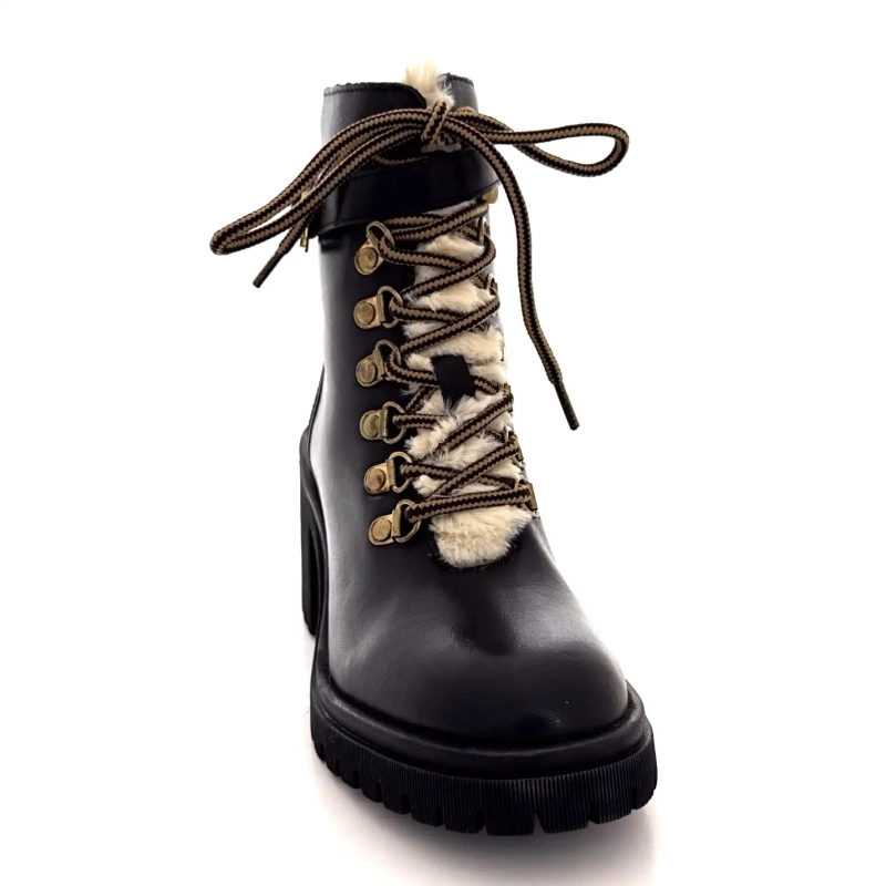 Les Tropéziennes 331070 Valentina Svart Läder Ivoire Chaussures