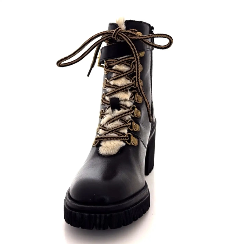 Les Tropéziennes 331070 Valentina Pelle Nera Ivoire Chaussures