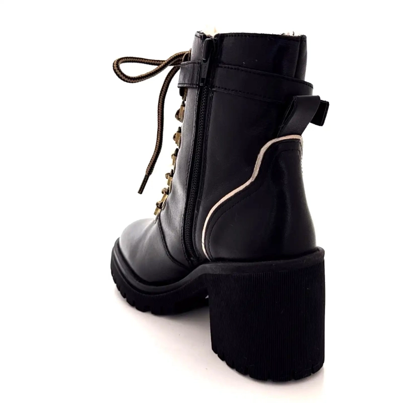 Les Tropéziennes 331070 Valentina Piele Neagră Ivoire Chaussures