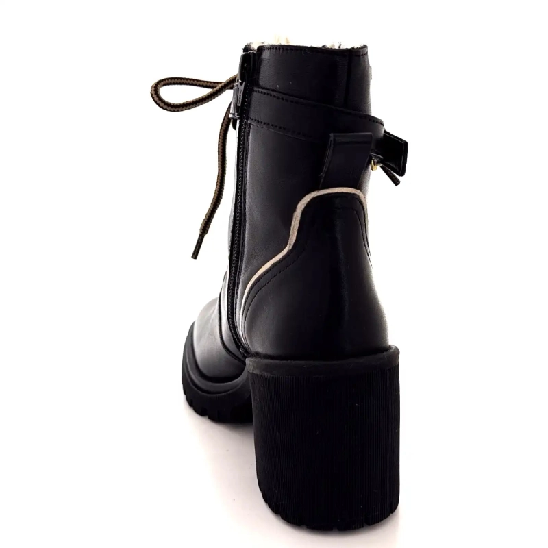 Les Tropéziennes 331070 Valentina Couro Preto Ivoire Chaussures