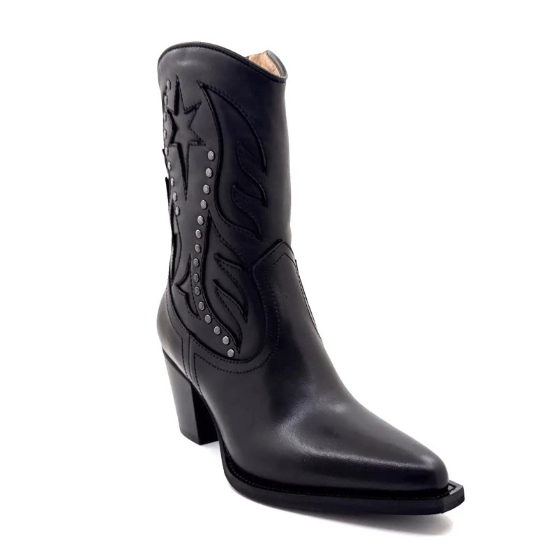 Muratti S1632g Melya Cuir Noir Ivoire Chaussures