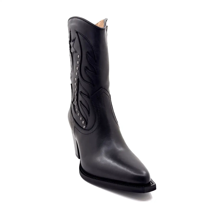 Muratti S1632g Melya Sort Læder Ivoire Chaussures