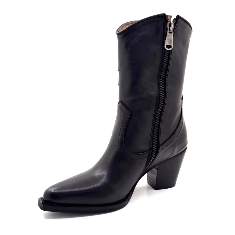 Muratti S1632g Melya Czarna Skóra Ivoire Chaussures