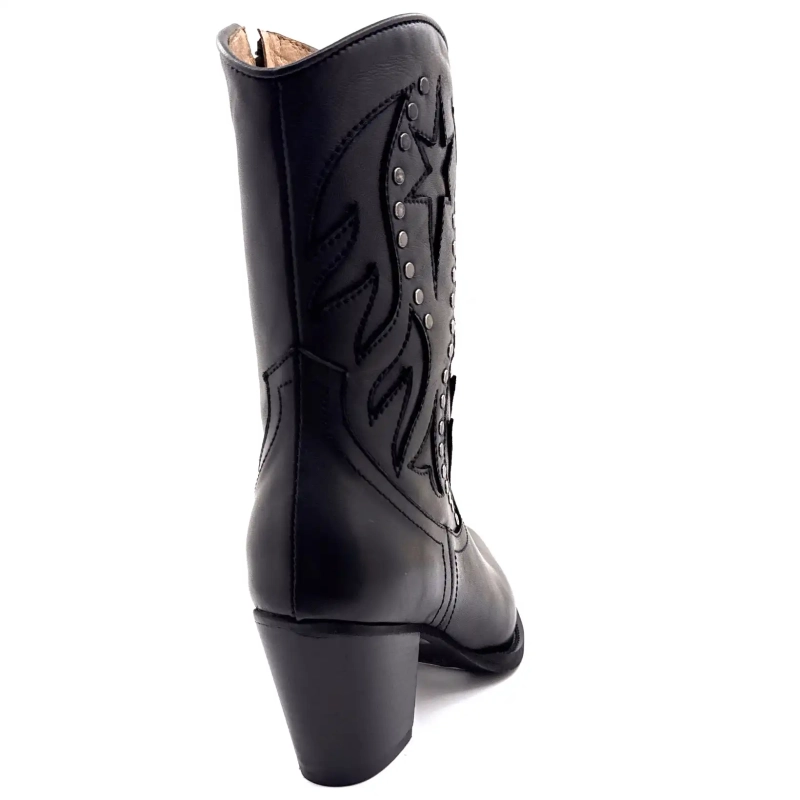 Muratti S1632g Melya Cuir Noir Ivoire Chaussures