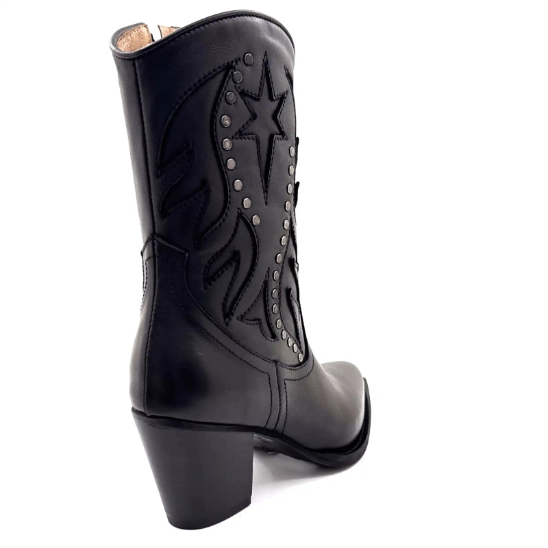 Muratti S1632g Melya Czarna Skóra Ivoire Chaussures