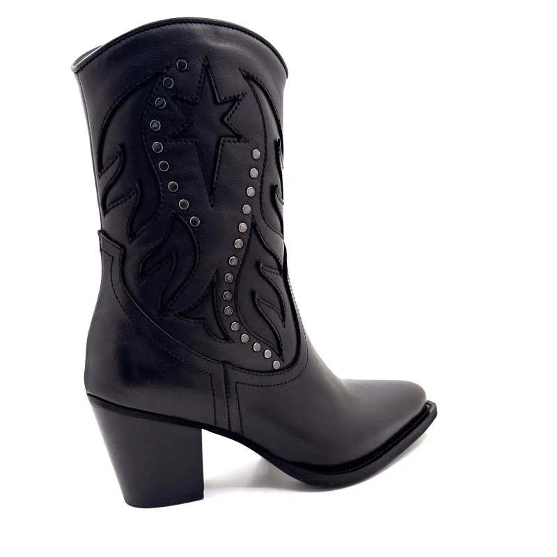 Muratti S1632g Melya Sort Læder Ivoire Chaussures