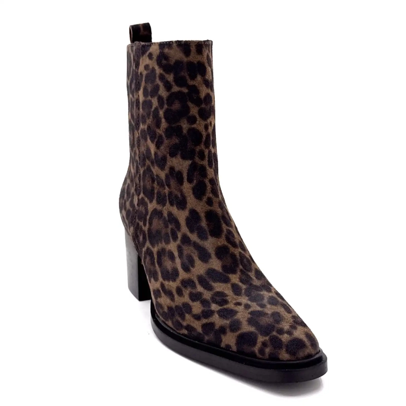 Ivoire L45020 Σουέτ Λεοπάρ Ivoire Chaussures