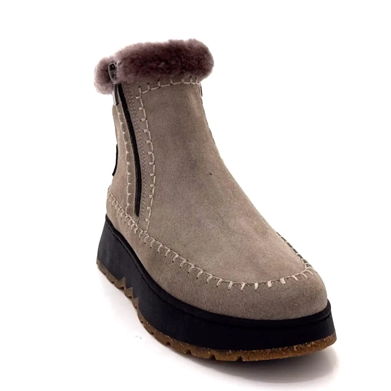 Ivoire 0791-3099 Graues Wildleder Ivoire Chaussures