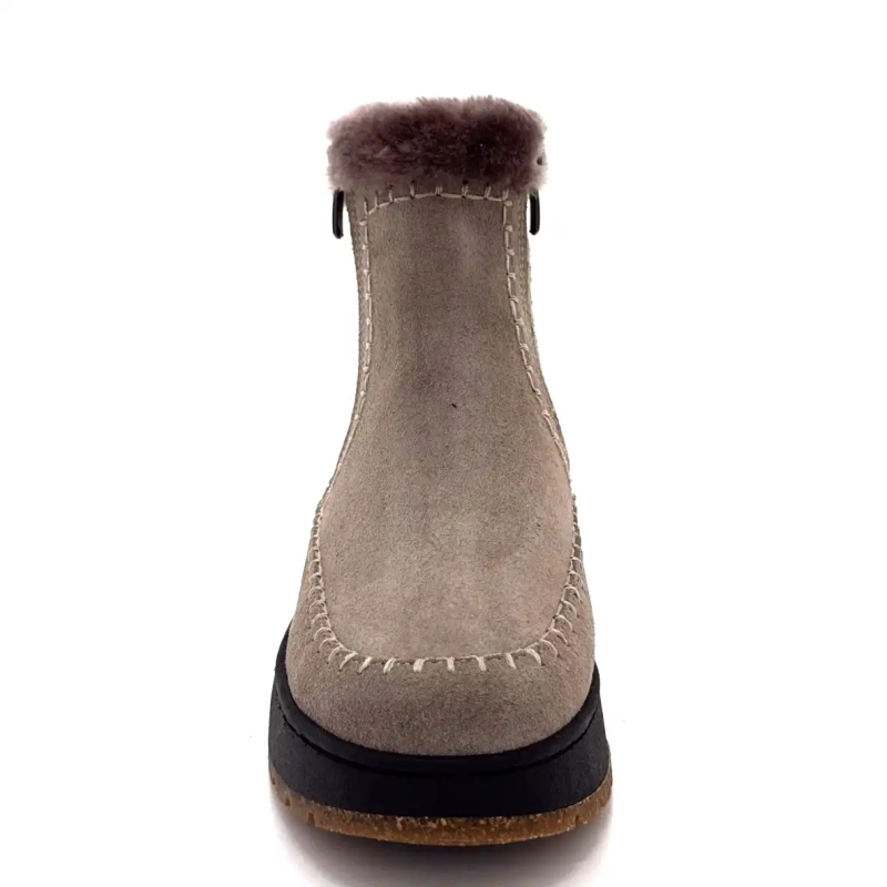 Ivoire 0791-3099 Gri piele întoarsă Ivoire Chaussures