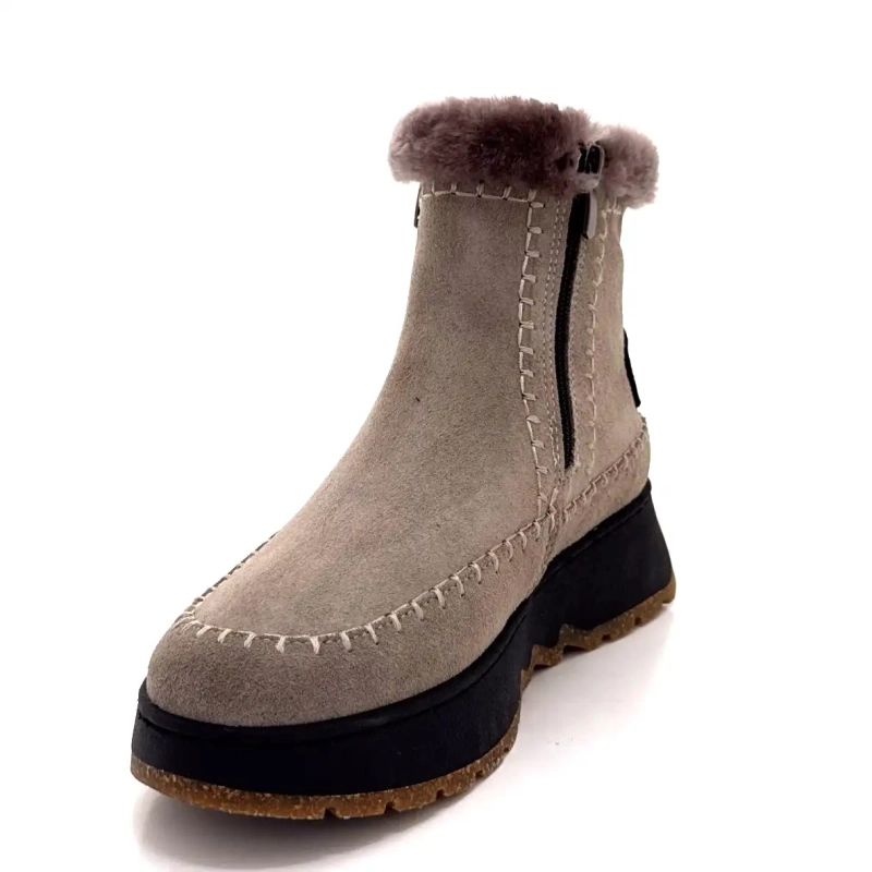 Ivoire 0791-3099 Graues Wildleder Ivoire Chaussures