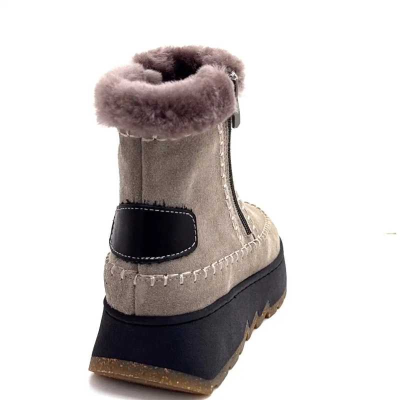 Ivoire 0791-3099 Daim Gris Ivoire Chaussures