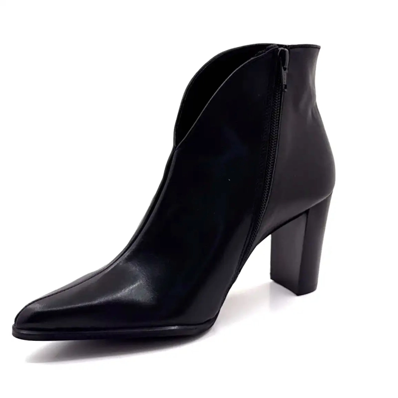 Myma 8509 Pelle Nera Ivoire Chaussures