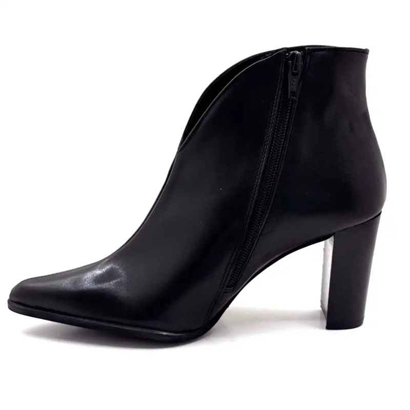 Myma 8509 Cuir Noir Ivoire Chaussures