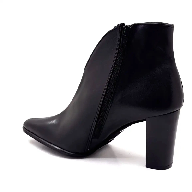 Myma 8509 Piele Neagră Ivoire Chaussures