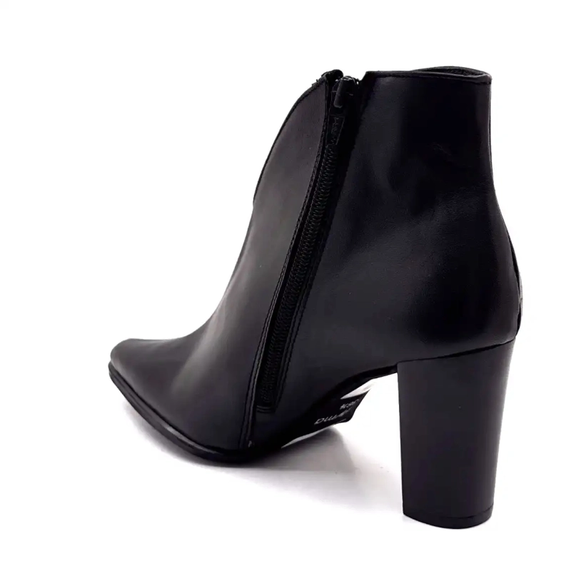 Myma 8509 Schwarzes Leder Ivoire Chaussures