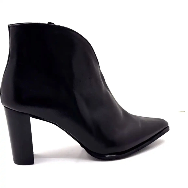 Myma 8509 Black Leather Ivoire Chaussures