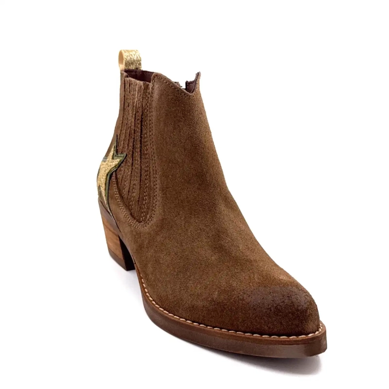 MKD Ariana Daim Haselnussstern Ivoire Chaussures