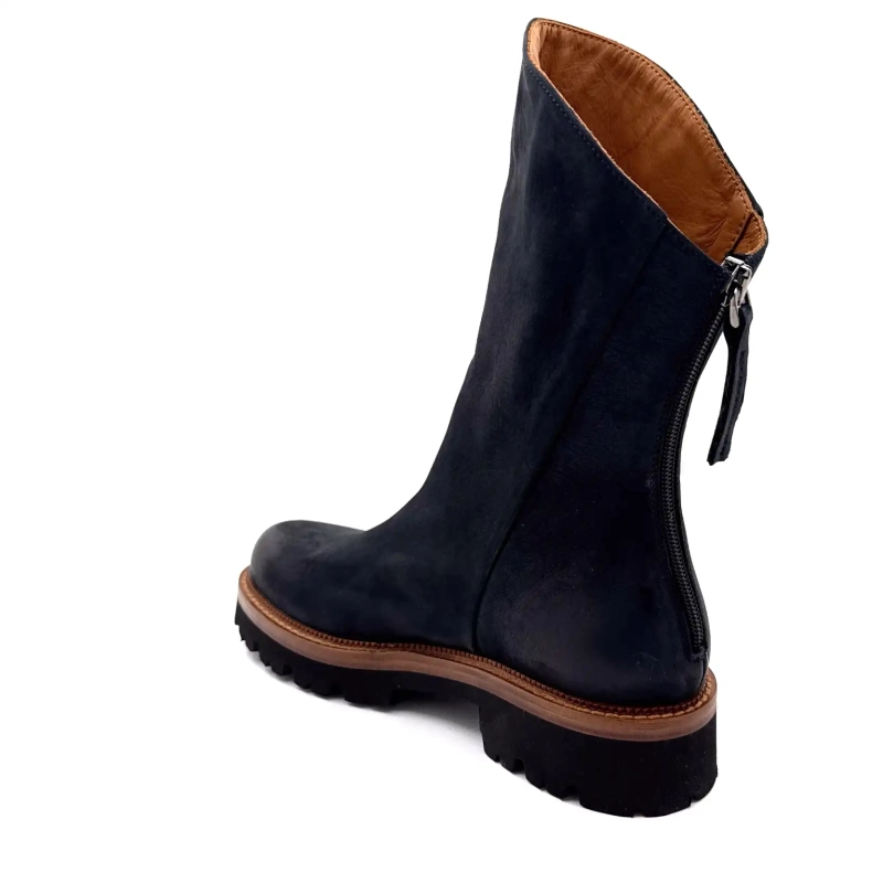 Ivoire 3270 Carrie 20 Pelle Lavata Blu Notte Ivoire Chaussures