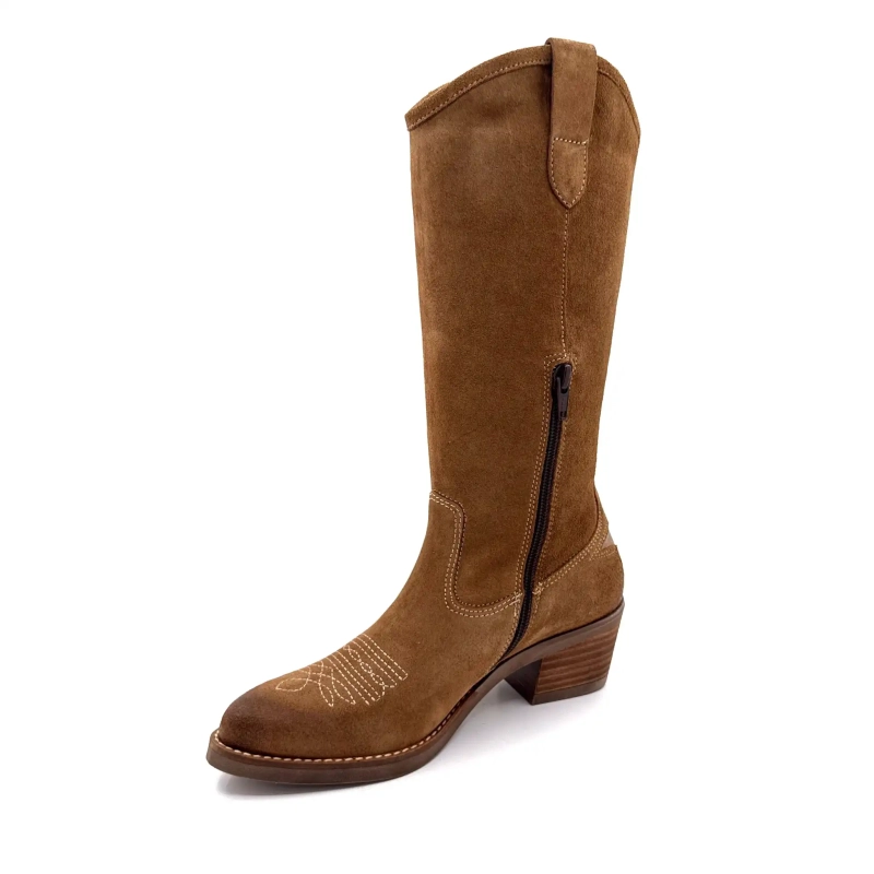 MKD Apolon Hasselnötsmocka Guldläder Ivoire Chaussures