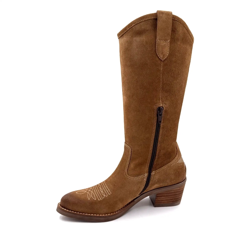 Piele întoarsă aurie MKD Apolon Hazelnut Ivoire Chaussures