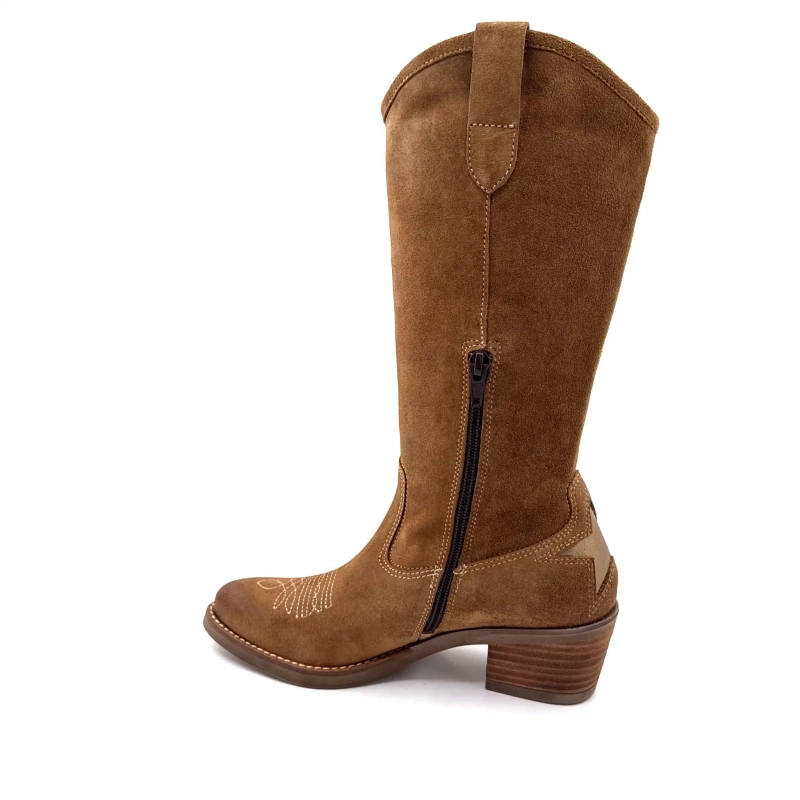 MKD Apolon Ante Color Avellana Cuero Dorado Ivoire Chaussures