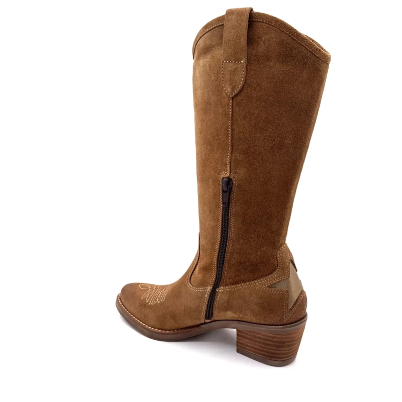 MKD Apolon Hasselnötsmocka Guldläder Ivoire Chaussures