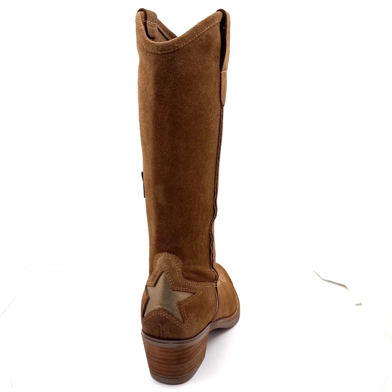 MKD Apolon Nocciola Pelle Scamosciata Oro Ivoire Chaussures