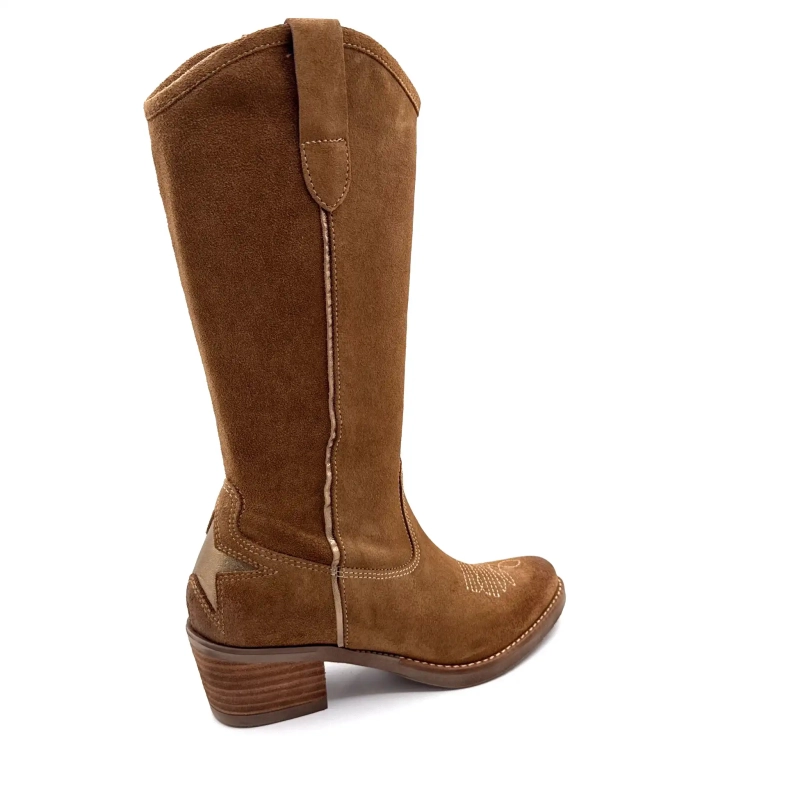 MKD Apolon Nocciola Pelle Scamosciata Oro Ivoire Chaussures