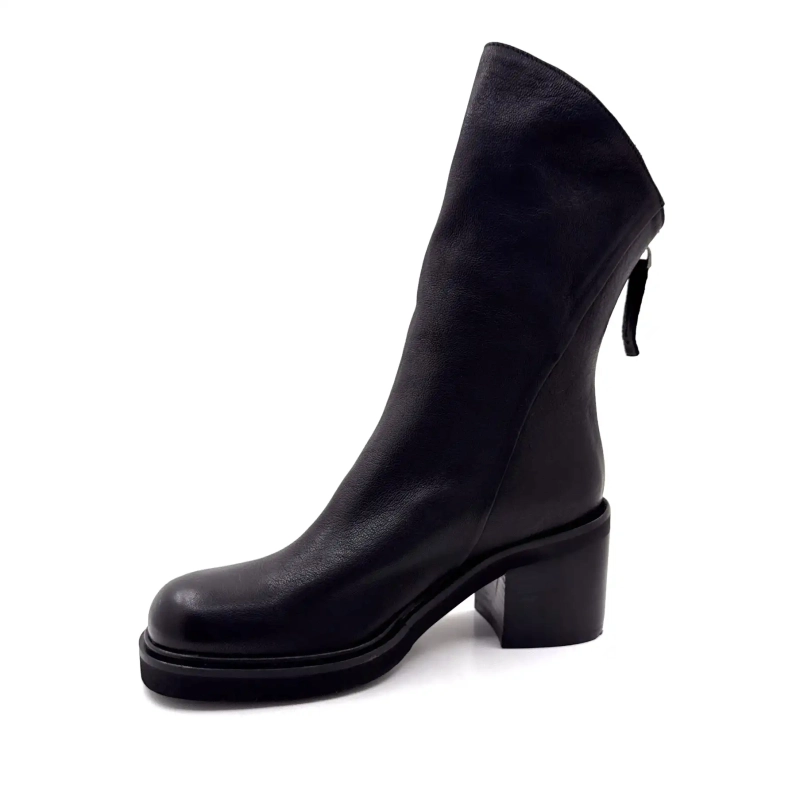 Ivoire A500 Jason Zwart Leer Ivoire Chaussures