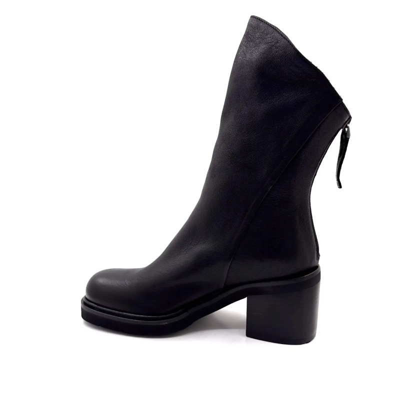 Ivoire A500 Jason Zwart Leer Ivoire Chaussures